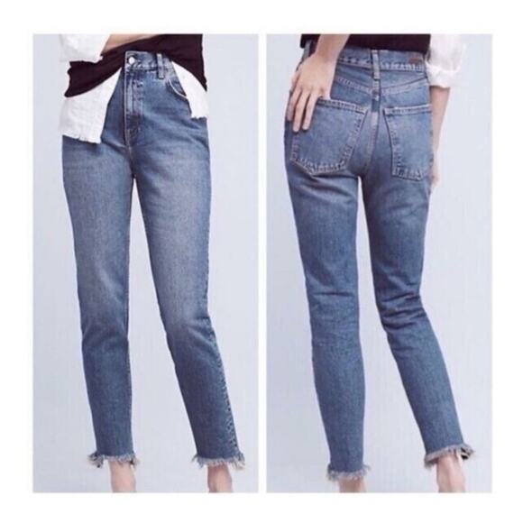 Anthropologie Pilcro Tilde Ultra High Rise Crop Jeans - see description for size - Picture 1 of 13